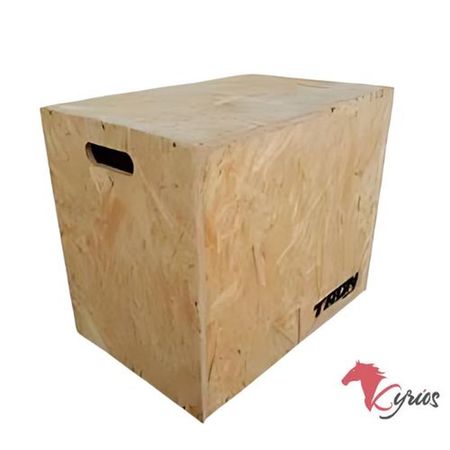 CAJA CROSSFIT DE MADERA DE MATERIAL OSB COLOR MADERA Madera