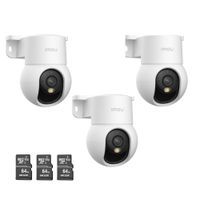 Kit 3 Cámaras Seguridad WiFi Imou Ranger Mini 2K 3MP + Micro SD 64GB Interior Visión 360°