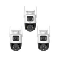 Kit 3 Cámara de Seguridad WiFi Imou Cruiser Dual 10MP 360° Exterior Visión Nocturna Color