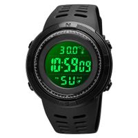 Reloj Skmei 1681 TEMPERATURA CORPORAL Y AMBIENTE SILICONA Negro Talla única