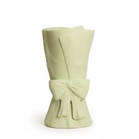 Florero Panadecor Verde con Lazo 245CM Porcelana