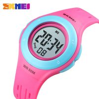 Reloj Skmei 1455 con luces para niñas Rosa Fuerte Talla única