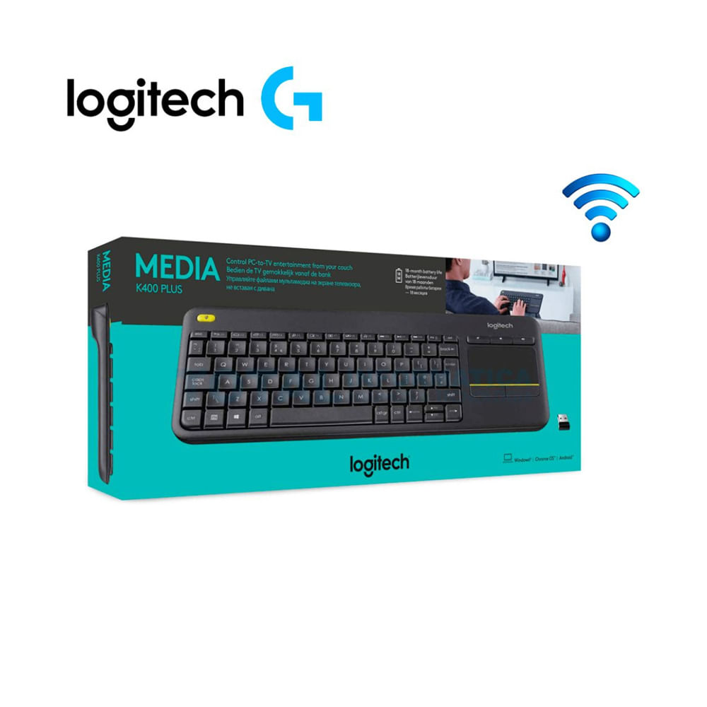 TECLADO INALÁMBRICO K400 PLUS CON TOUCHPAD