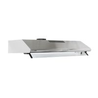 Campana Extractora 90cm Sole Hera Acero Inoxidable Negro Brillante