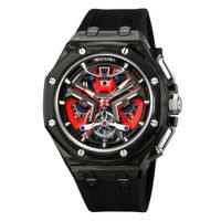 Reloj Skmei 2426 Cronómetro Correa de Silicona Caballero Negro Talla única