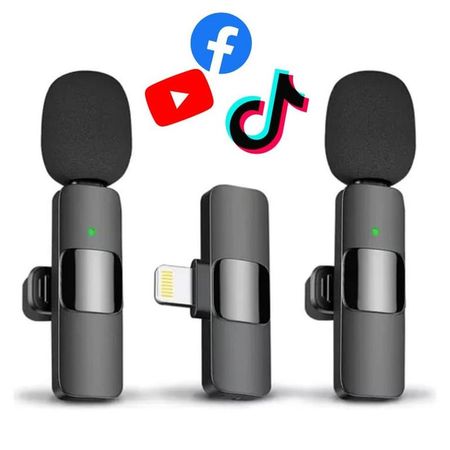Microfono Inalambrico 2 en 1 Lightning para Iphone tiktok
