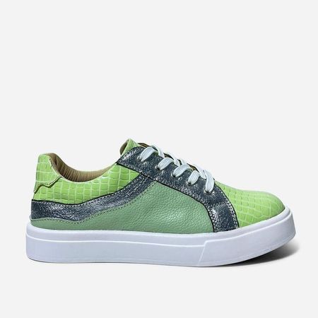 ZAPATILLA PURO CUERO 1172 - MARIBÚ 37 Verde
