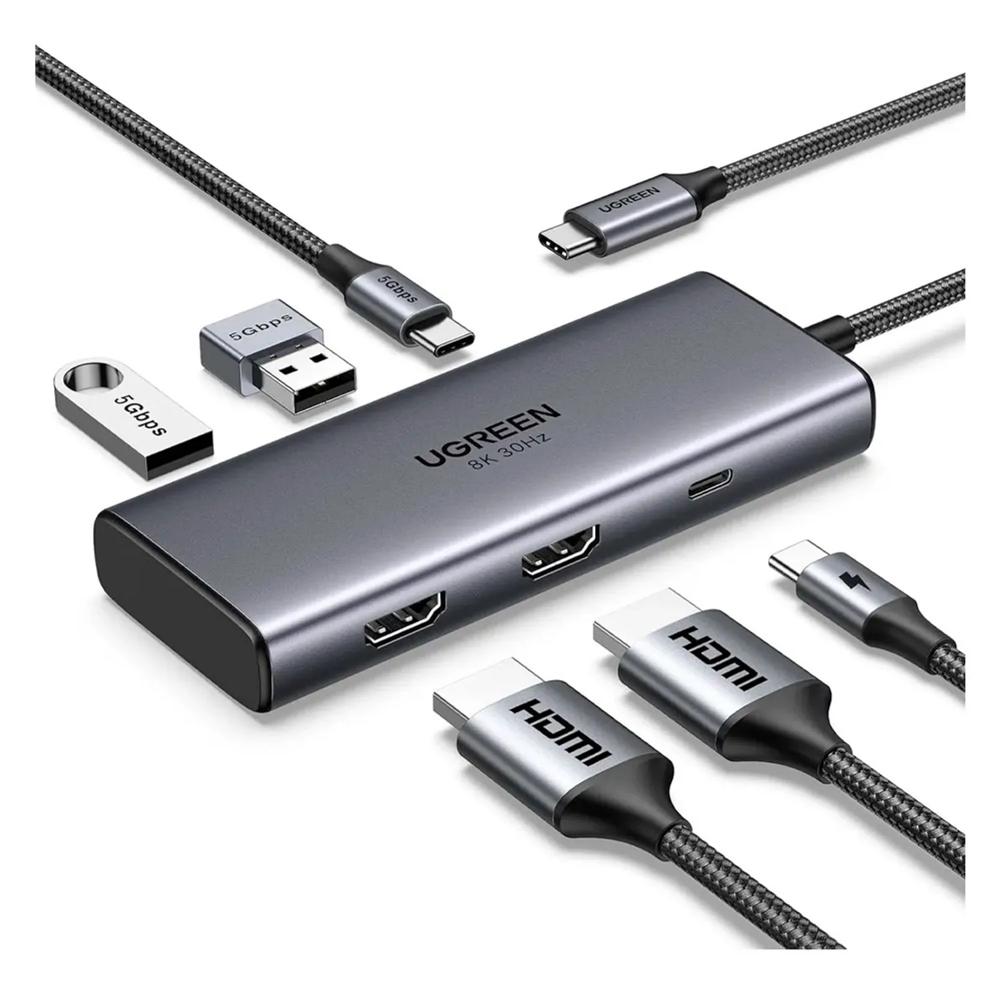 Hub USB Ugreen 6 en 1 CM498 15852
