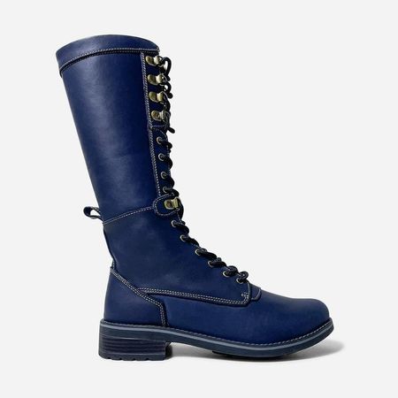 BOTA PURO CUERO 1068 - MARIBÚ 39 Azul