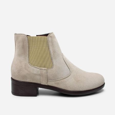 BOTINES MARIBU PURO CUERO 732 35 Hueso