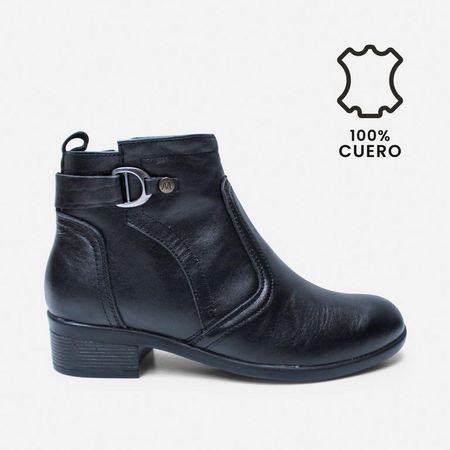 BOTIN MARIBU PURO CUERO 1153 39 Negro