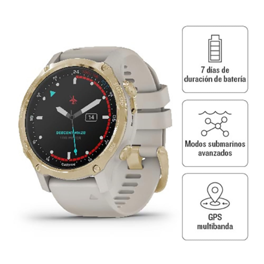 Smartwatch Running Garmin Fenix 8 Gris Running Deporte Fitness GPS