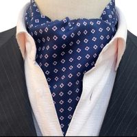 Bufanda Corbata Hombre Seda Modelo Adrian - Azul