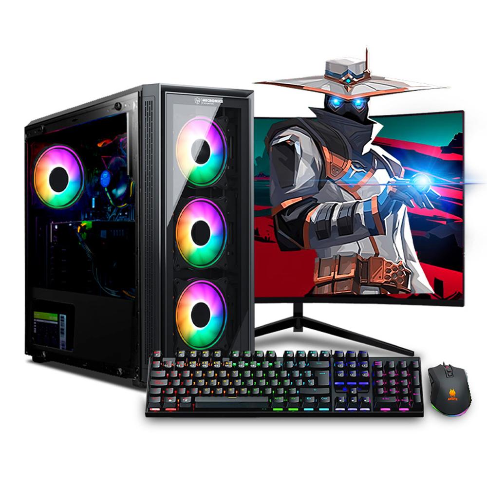 COMPUTADORA GAMER STORM RGB RYZEN 9 5900XT 32GB 1TB 24 CURVO RTX5060 8GB MI PC LISTA MIPCLISTA