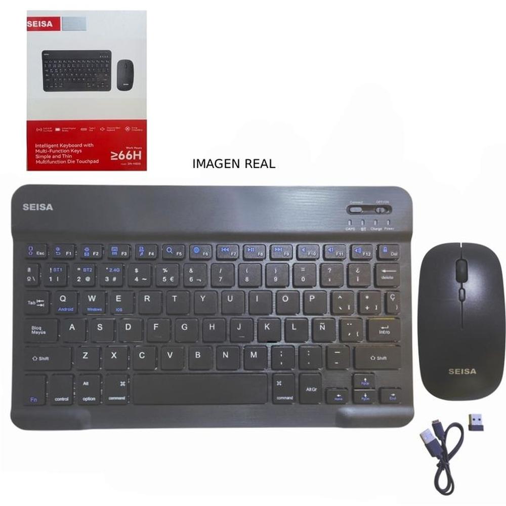 Kit Teclado Y Mouse Dual Bluetooth 2.4 G Pc Laptop Android Ios