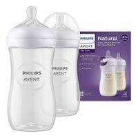 Biberón Avent Natural 3.0 Anticólico Anti-goteo 330 ml 2 Unidades