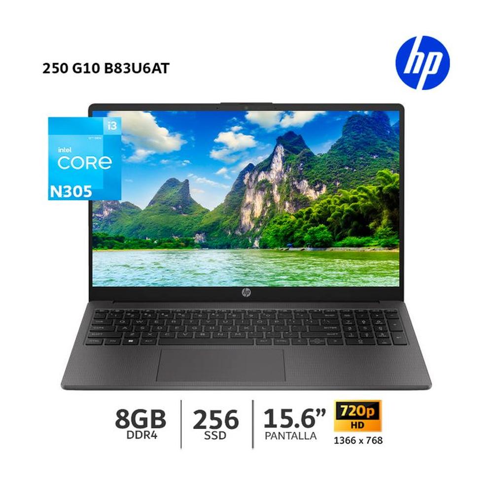 Laptop HP 250 G10 Ci3 N305 8Gb Ram 256Gb SSD 15.6 LED HD-B83U6AT