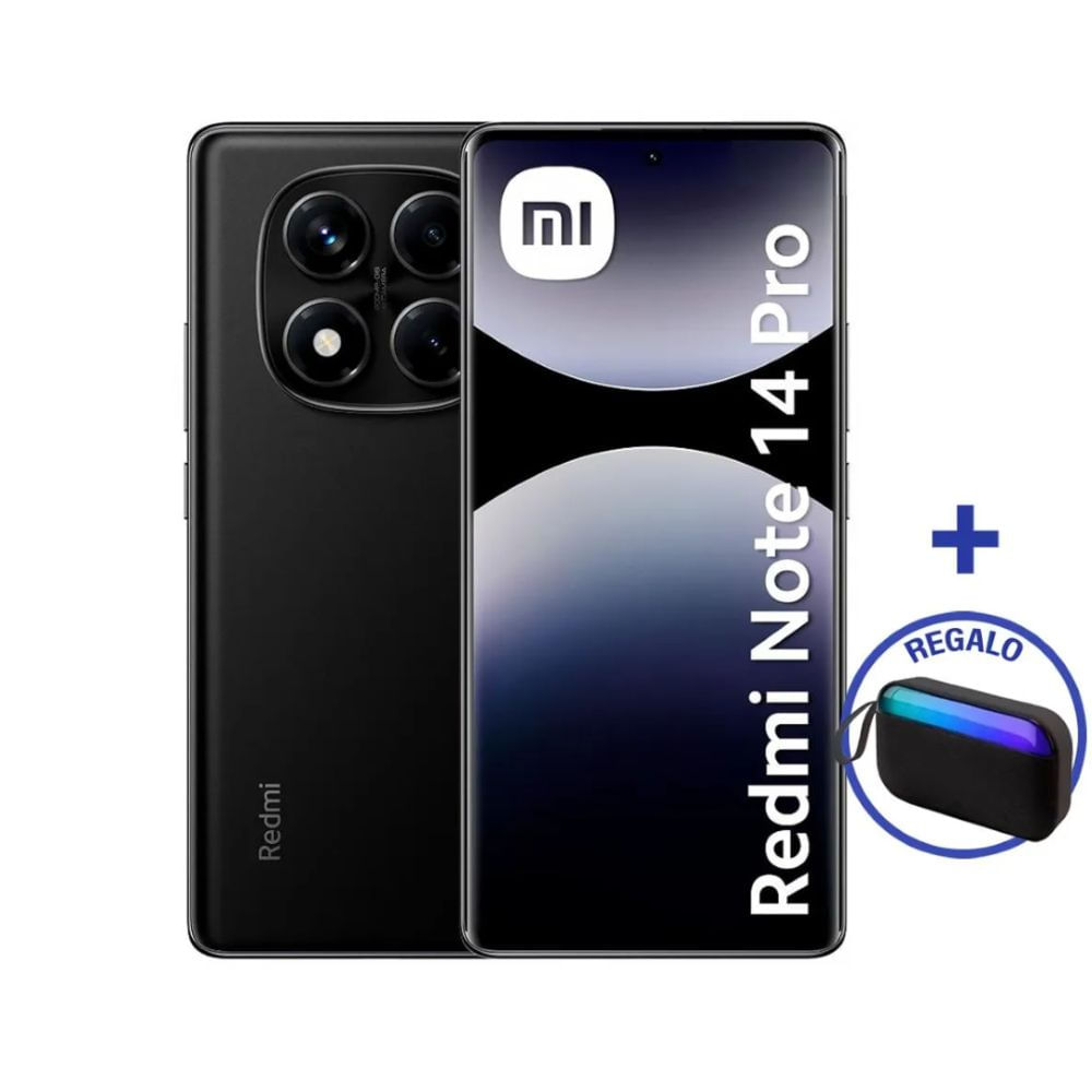 Celular Redmi Note 14 Pro 4G 8Ram-256GB Color Negro con Audifonos de Regalo