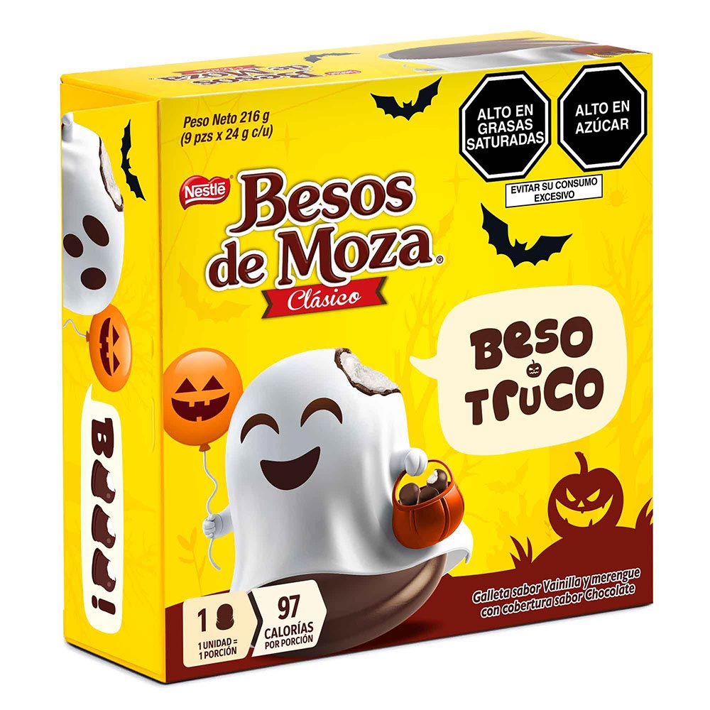 NESTLE Chocolate BESOS DE MOZA Clásico Caja 9un x 24g