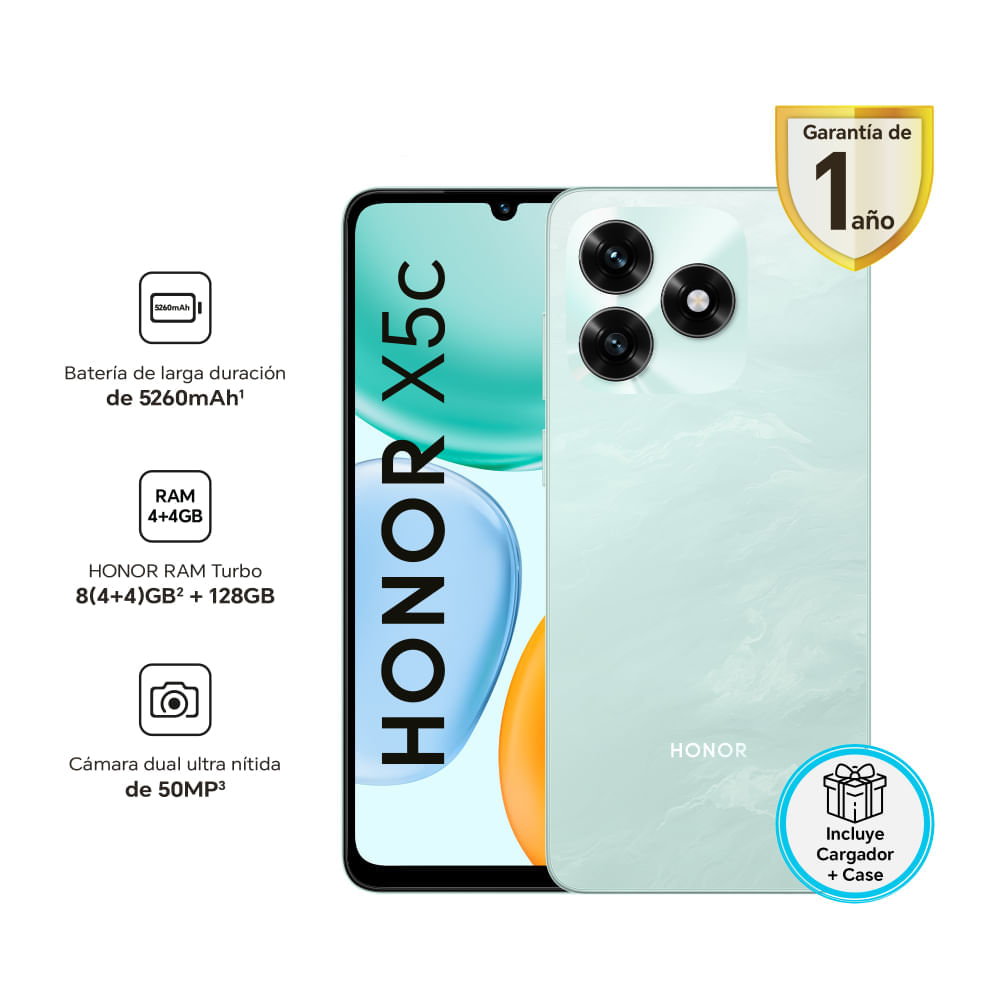 Celular Honor X5C 4GB + 128GB  Ocean Cyan
