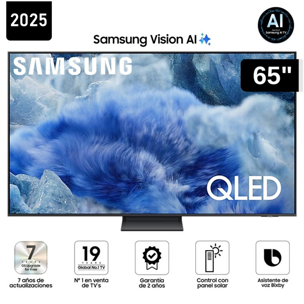 Televisor SAMSUNG QLED 65 UHD 4K Vision AI Smart TV QN65Q8FAAGXPE