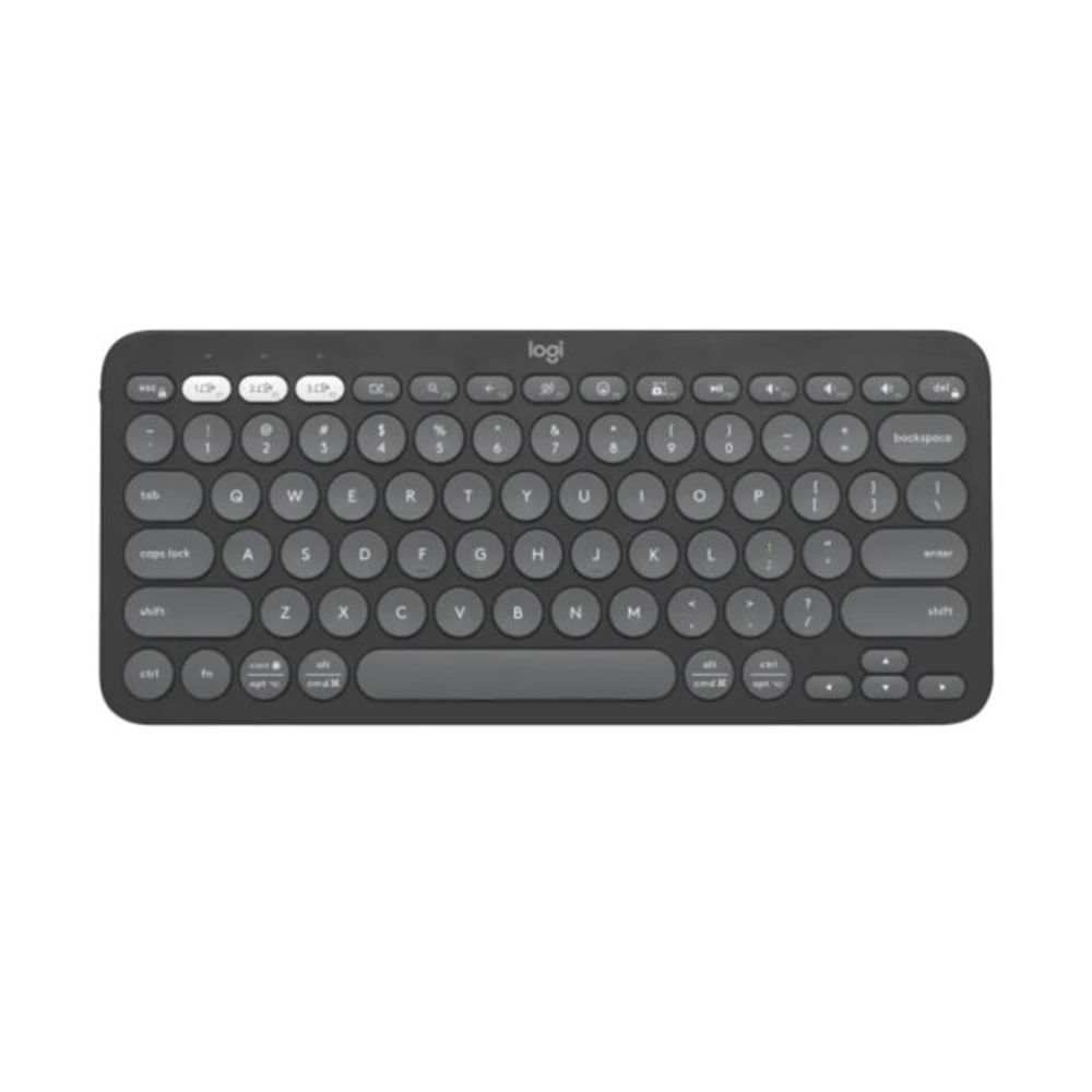 Teclado Logitech Pebble Keys 2 K380S Wireless Bluetooth  Graphite SP 920-011783