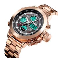 Reloj Skmei 1515 ORO ROSA Correa Acero Digital Analogico. Oro Rosa Talla única