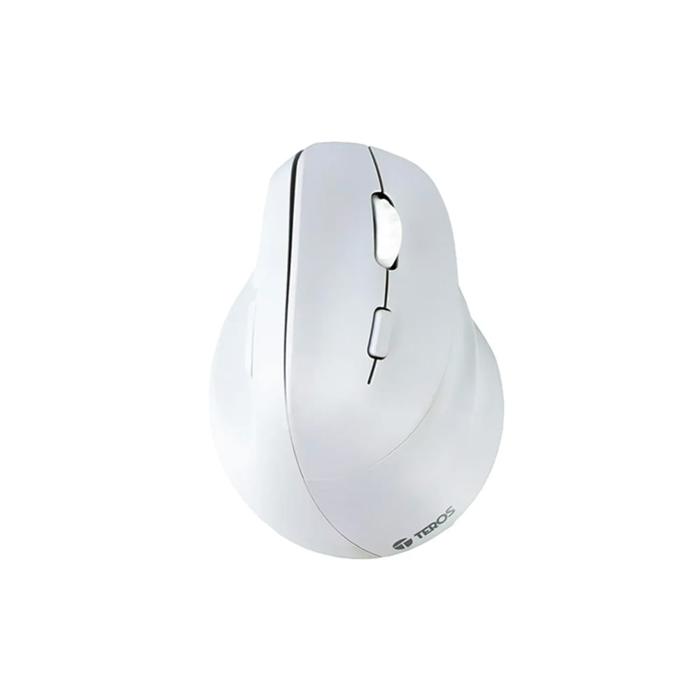 Mouse Gamer Vertical Bluetooth Teros Te-1236s - Ergonomico Blanco