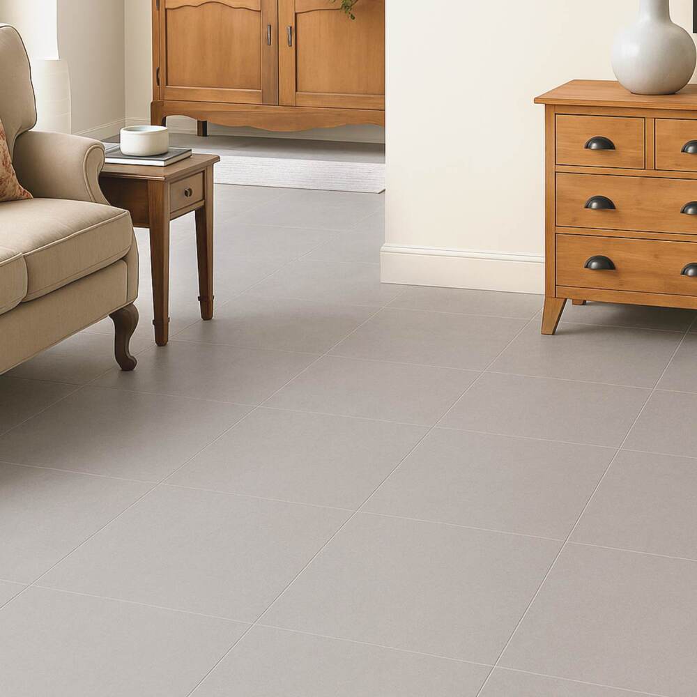 Piso Cerámico Cementicio Abitare Grey 60x60cm 2.50m2 San Lorenzo