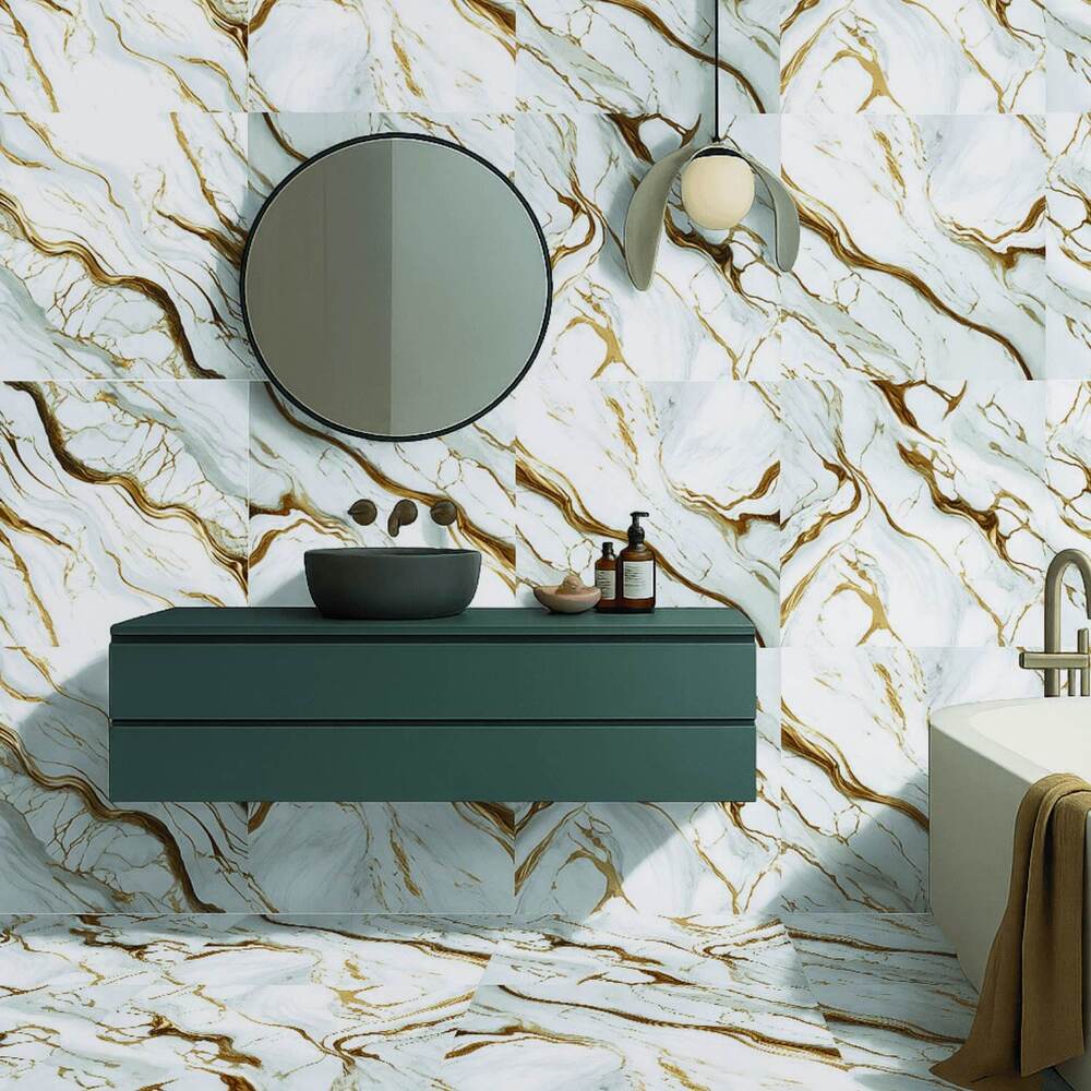 Piso Cerámico Marmolizado Eldorado 60x60cm 2.50m2 San Lorenzo