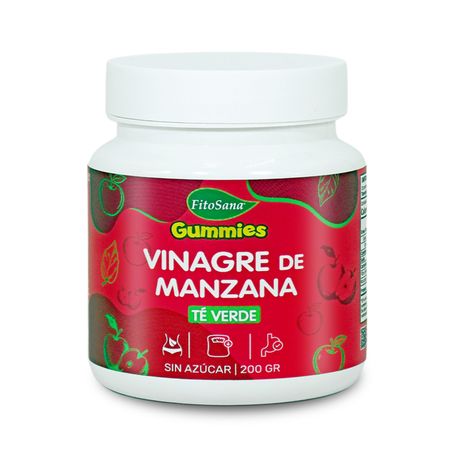 Gummies Vinagre de Manzana Te Verde - Gomitas Funcionales con Vinagre Sidra Manzana Te Verde 200g