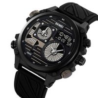 Reloj Skmei 2202 Negro Analogo y Digital Correa Silicona. Negro Talla única