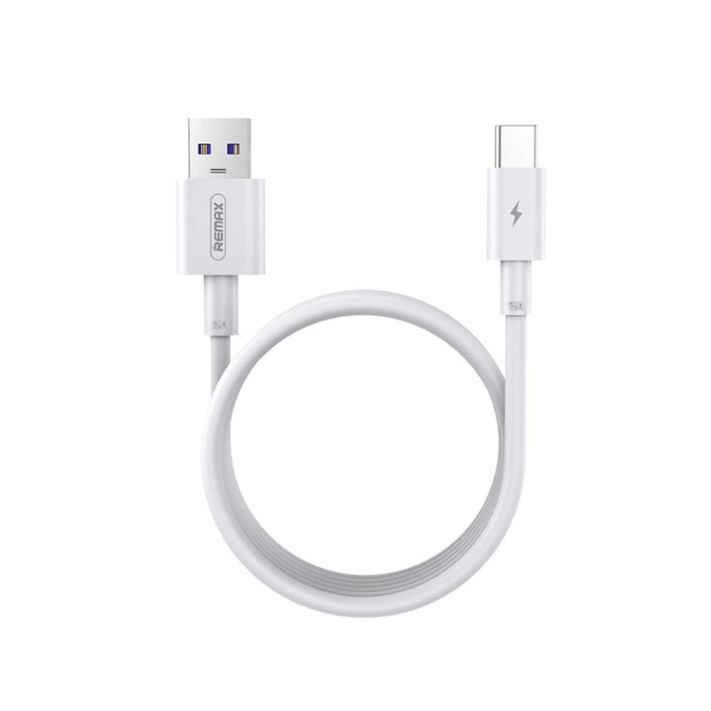 Cable de Carga Rápida Remax RC-183a 6A USB a Type-C Blanco