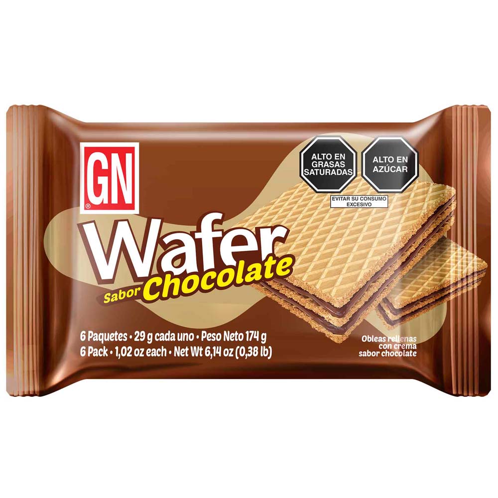 Wafer GN Chocolate Paquete 6un