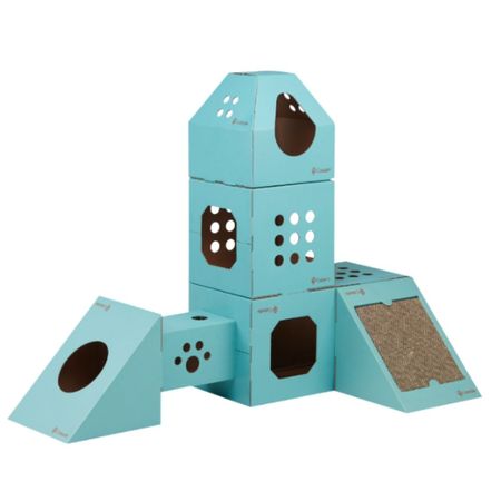 CASA  DE JUEGOS PARA GATOS CATSSLE CELESTE