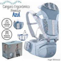 CANGURO ERGONÓMICO PREMIUN PARA BEBÉ - AZUL