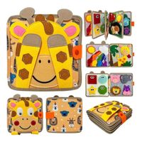 Juguete Libro de Estimulación para Niños Sensorial Jirafa