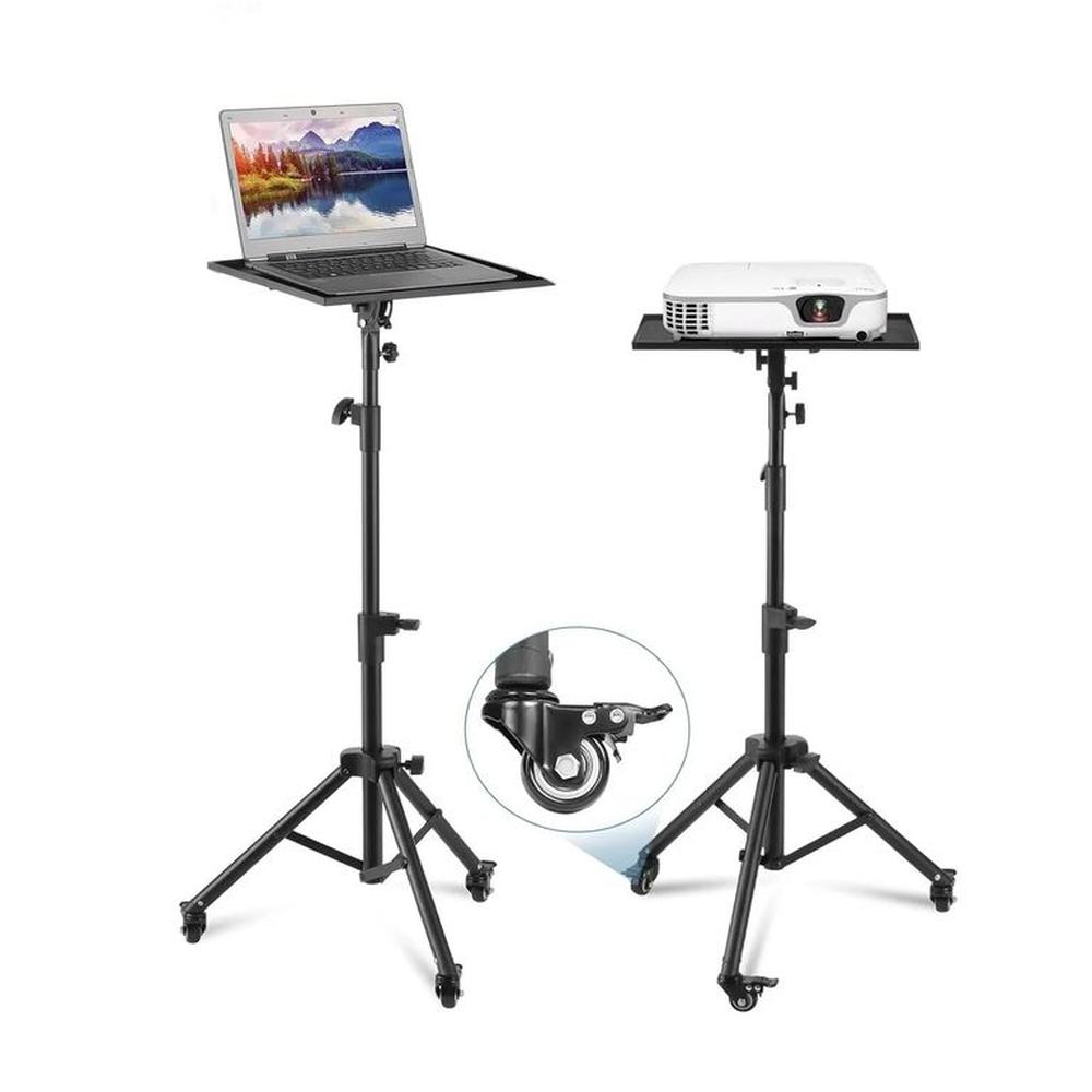 PEDESTAL CON RUEDAS PARA PROYECTOR O LAPTOP PORTATIL