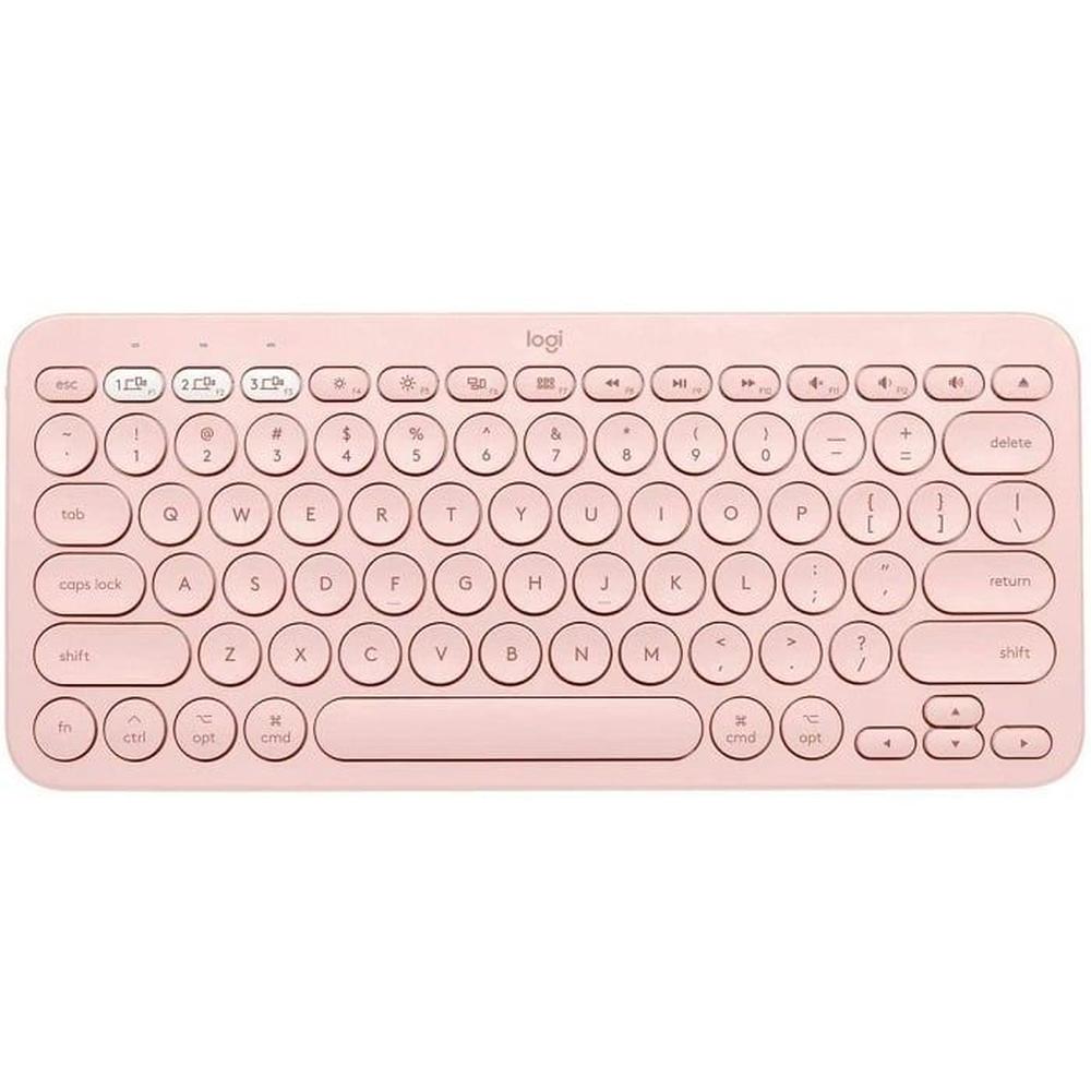 Teclado Logitech Pebble Keys 2 K380 Multi-Device Bluetooth  rosado