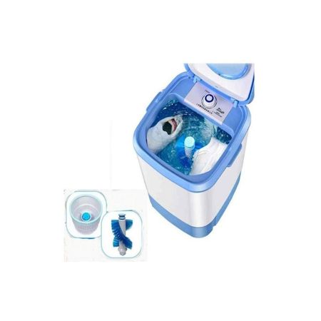 Mini Lavadora 6,5kg Tambor De Acero Inox Lava Enjuaga Centrifuga ZAPATILLAS  PRENDAS PEQUEÑAS Multicolor