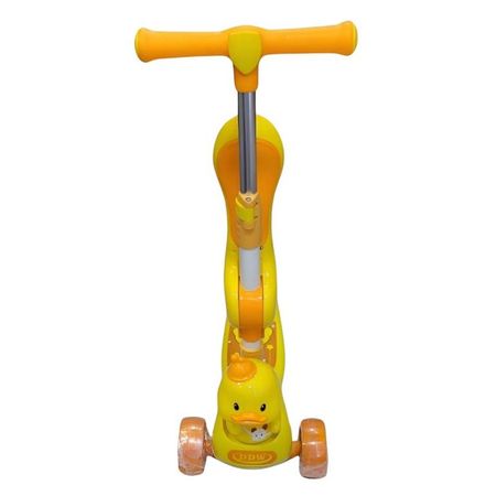 Scooter 2 en 1 Kawaii desmontable Patito Amarillo