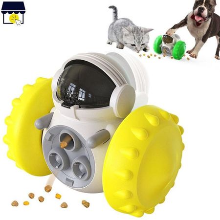Dispensador interactivo para mascotas - AMARILLO