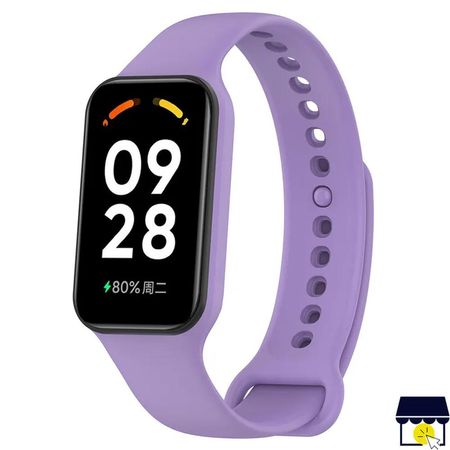 Correa de silicona para Xiaomi Redmi Band 2 + Mica - LILA Correa de silicona para Xiaomi Redmi Band 2  Mica - LILA