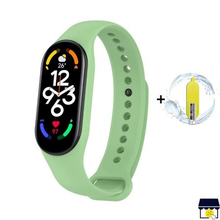 Correa de silicona para Xiaomi Mi Band 7 - VERDE MATCHA  MICA