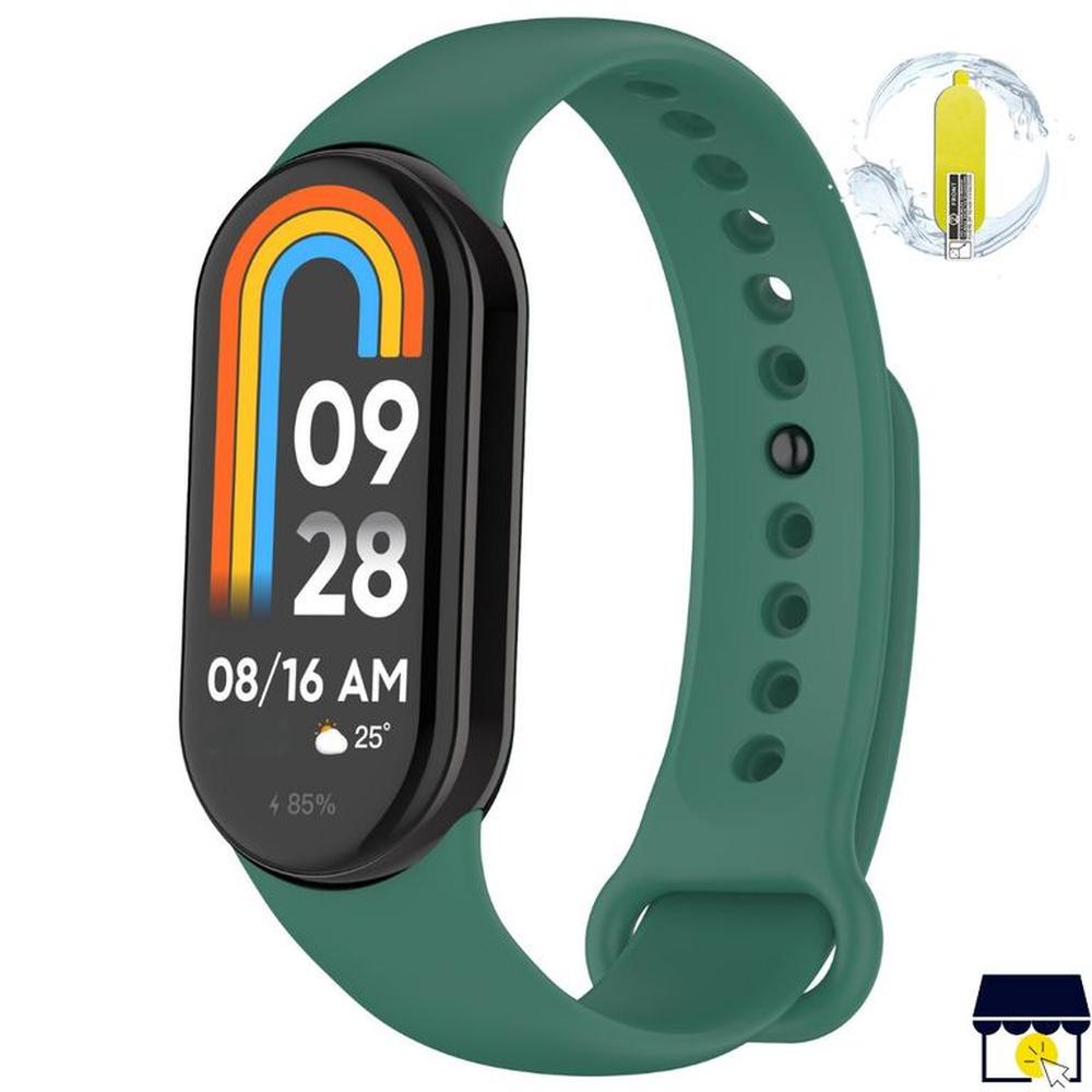 Correa de silicona para Xiaomi Mi Band 8  9  10 y Mica - Verde