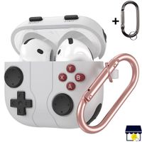 Case funda de silicona para Airpods Pro 1 y 2 Gen - Gris rojo