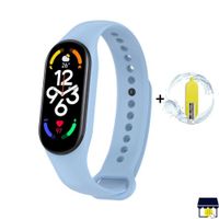 Correa de silicona Mi Band 7- CELESTE + MICA
