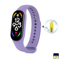 Correa de silicona Mi Band 7- LILA + MICA