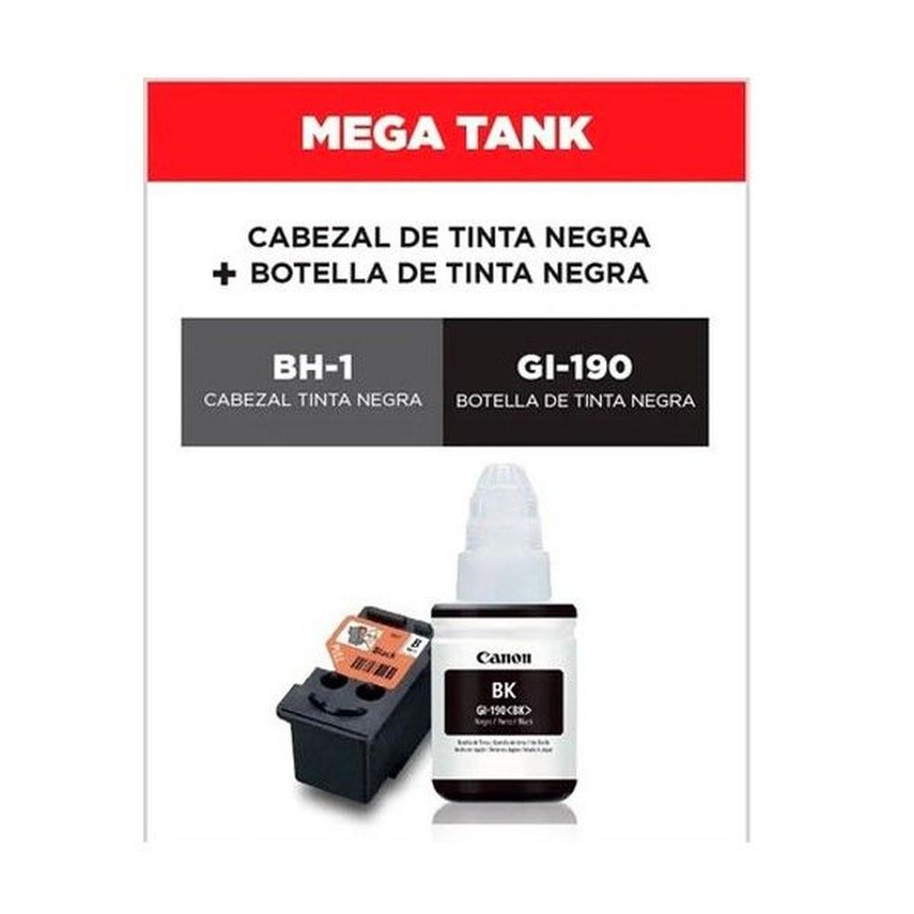 CABEZAL CANON BH-1 TINTA GI-190 BK NEGRO ORIGINAL G3110 G2110 G4110