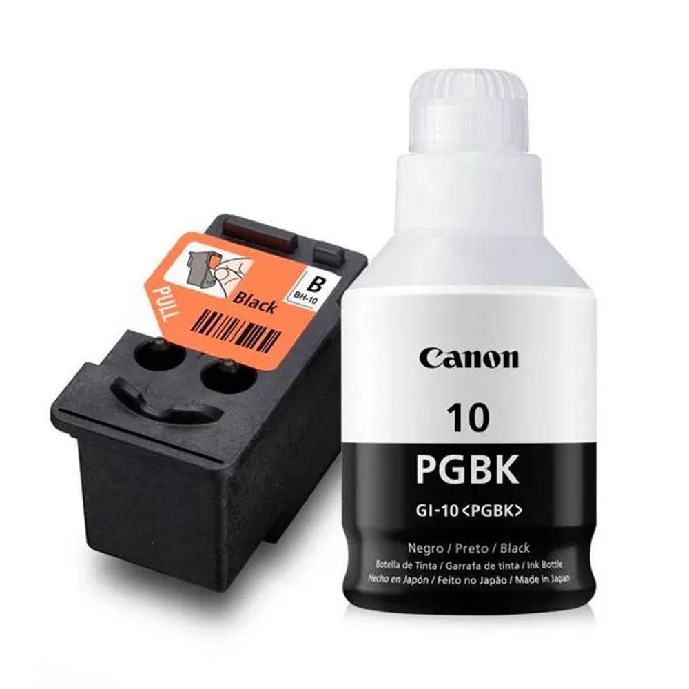 Combo Kit CABEZAL CANON BH-10 NEGRO + TINTA GI-10BK Negro